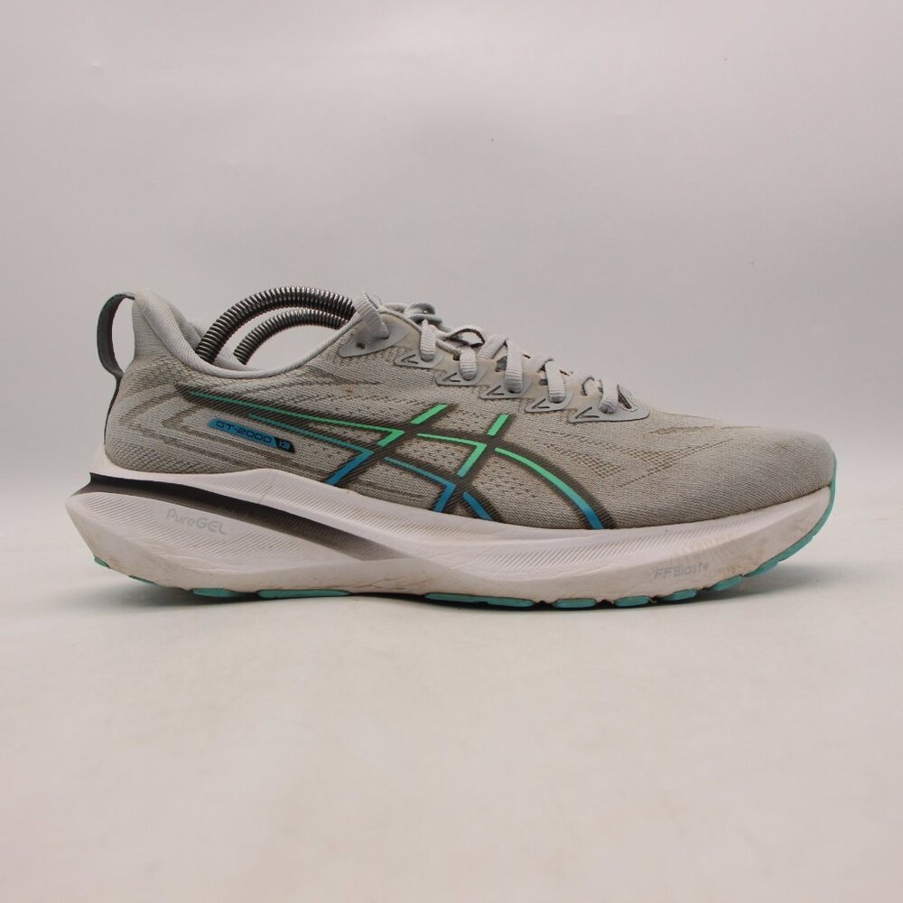 Asics GT 2000 Gray Green Mint Men's Size 9.5 Road Running Athletic Sneakers